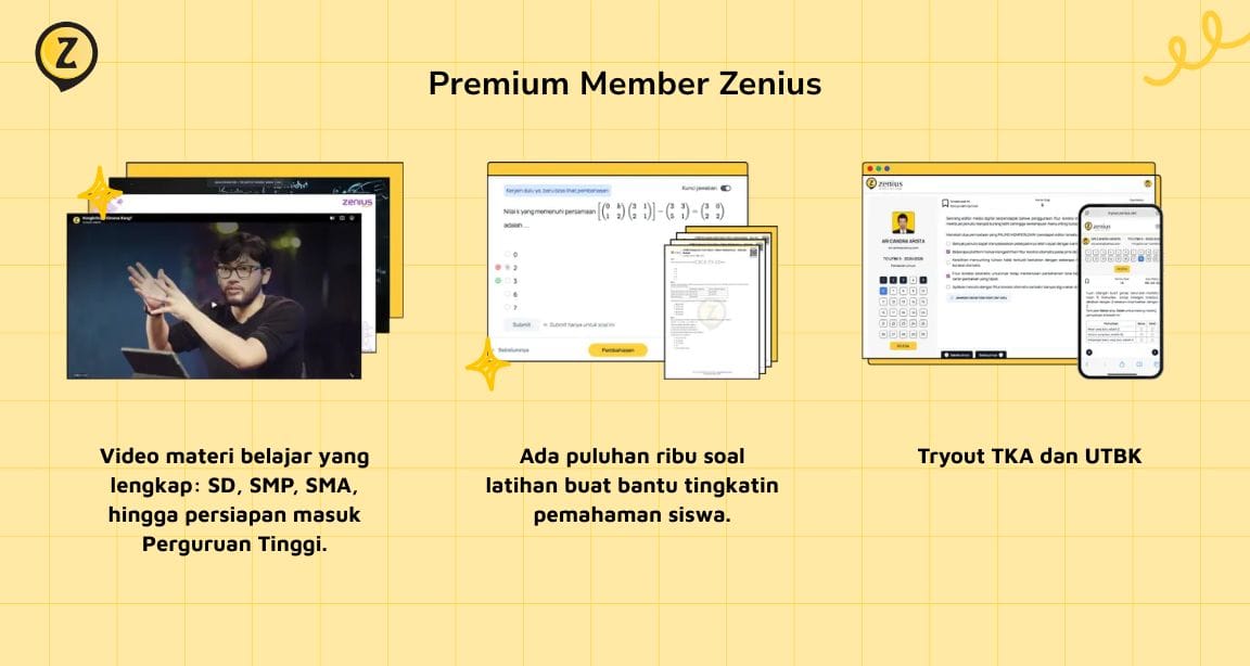 paket premium member zenius