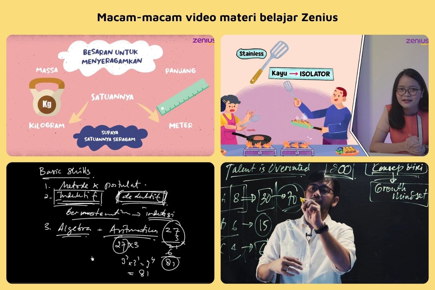Aplikasi Zenius memiliki banyak sekali koleksi video pembelajaran untuk anak