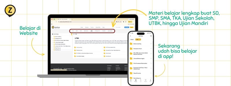 Video pembelajaran untuk website dan aplikasi Zenius
